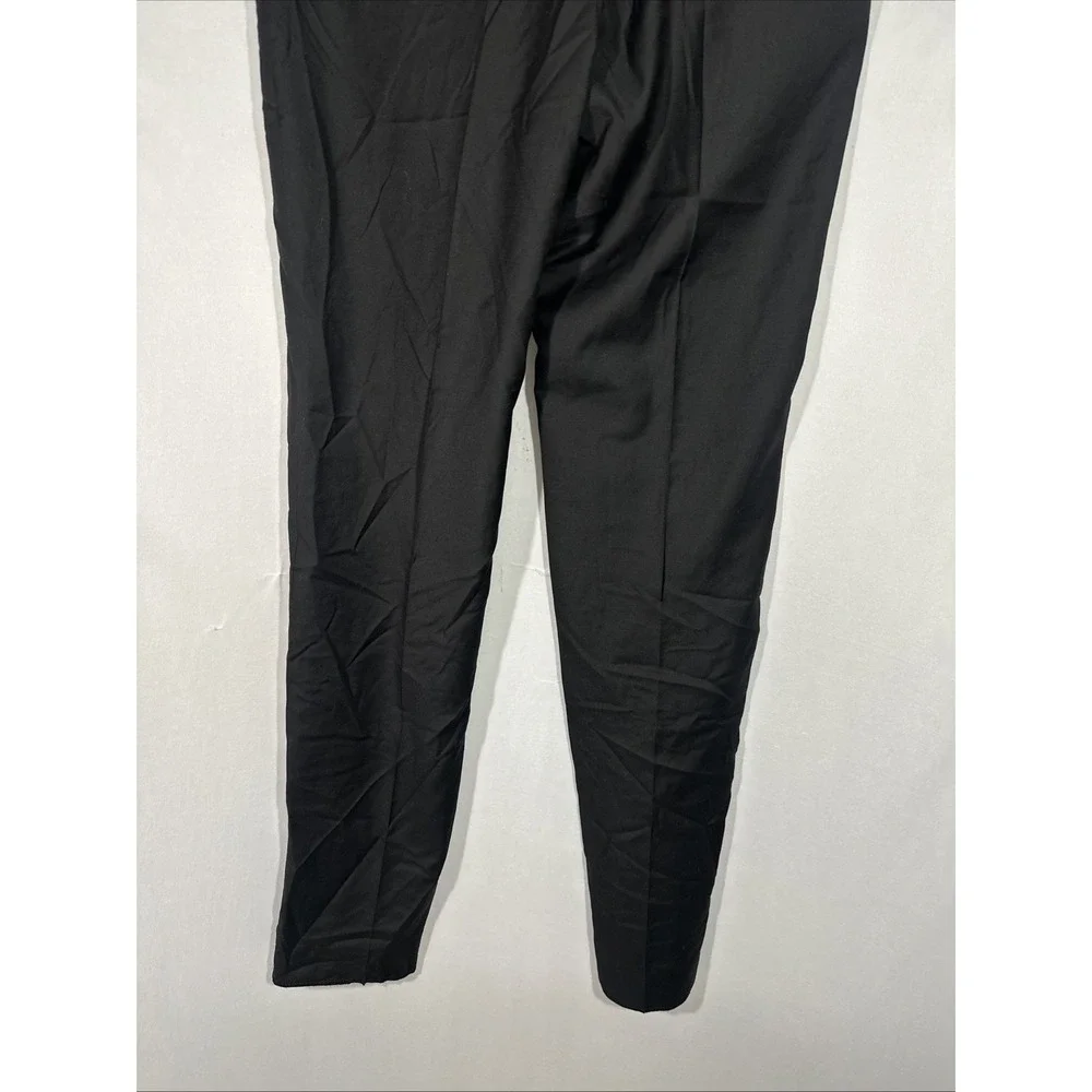 NEW $475 Emporio Armani‎ [ 52 US ] Wool Trouser Pants Black U1901